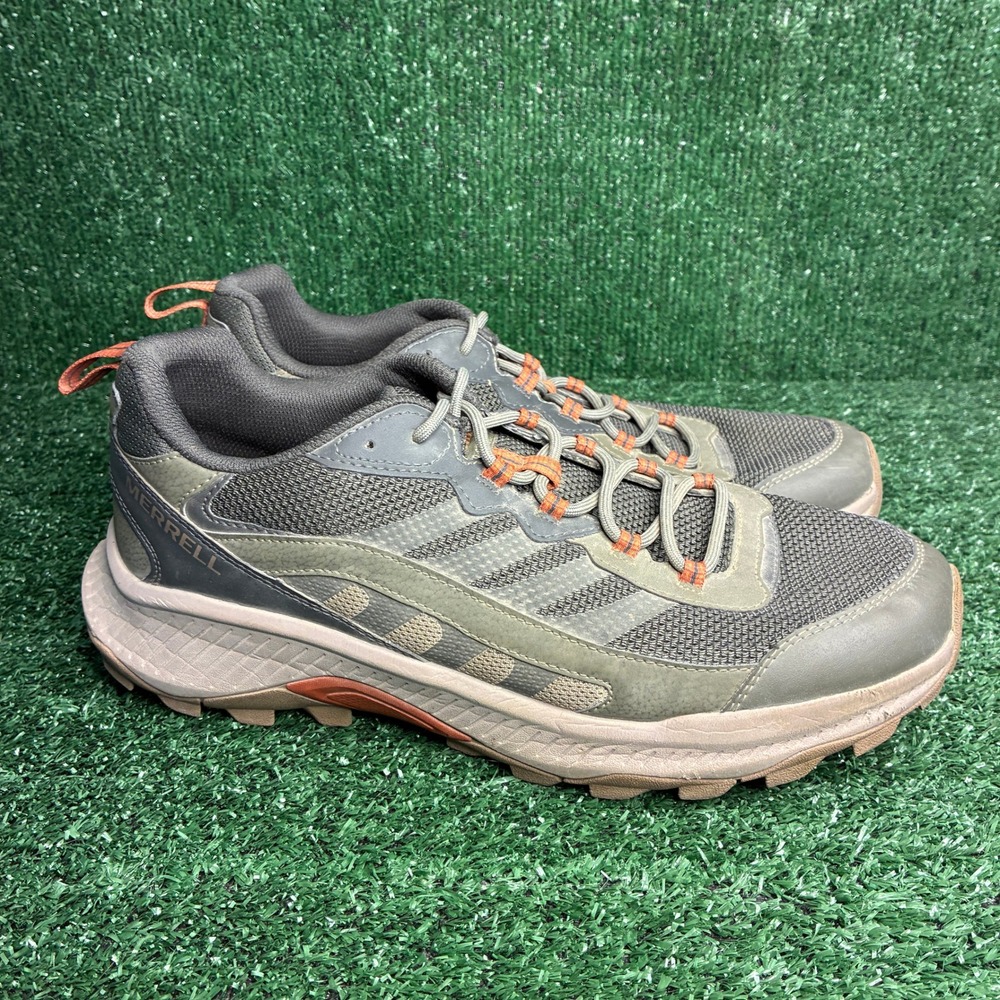 Merrell Speed Strike Hiking Mesh Breathable Trail Athletic Sneakers Gray Mens 13